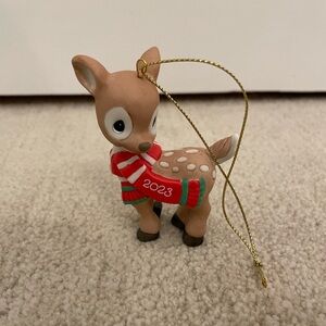 NWT Precious Moments “Oh Deer Christmas is Here” 2023 Bisque Porcelain Ornament